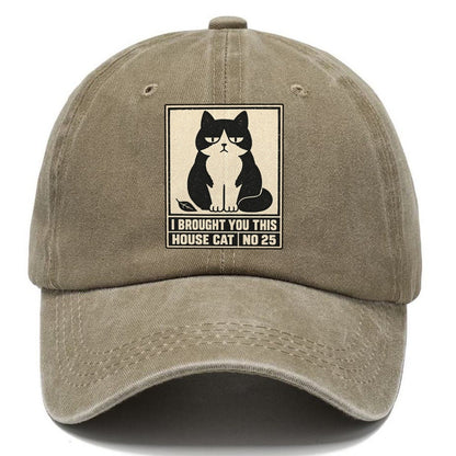 I Brought You This Neko Says No Classic Cap – Warm Sand