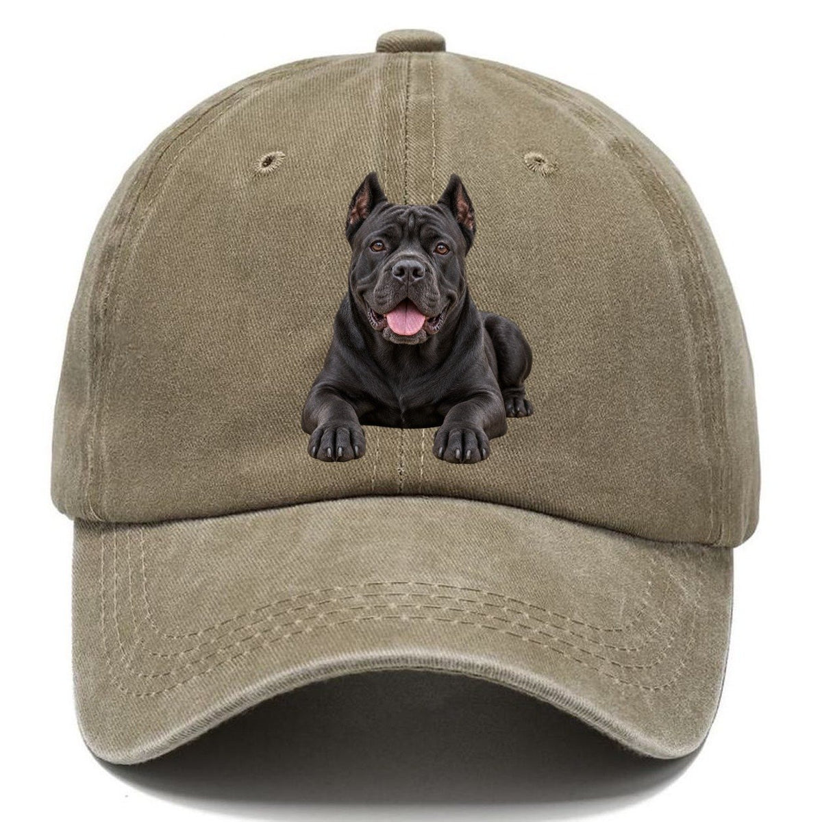 Cane Corso Lying Down Top Breeds Classic Cap – Warm Sand