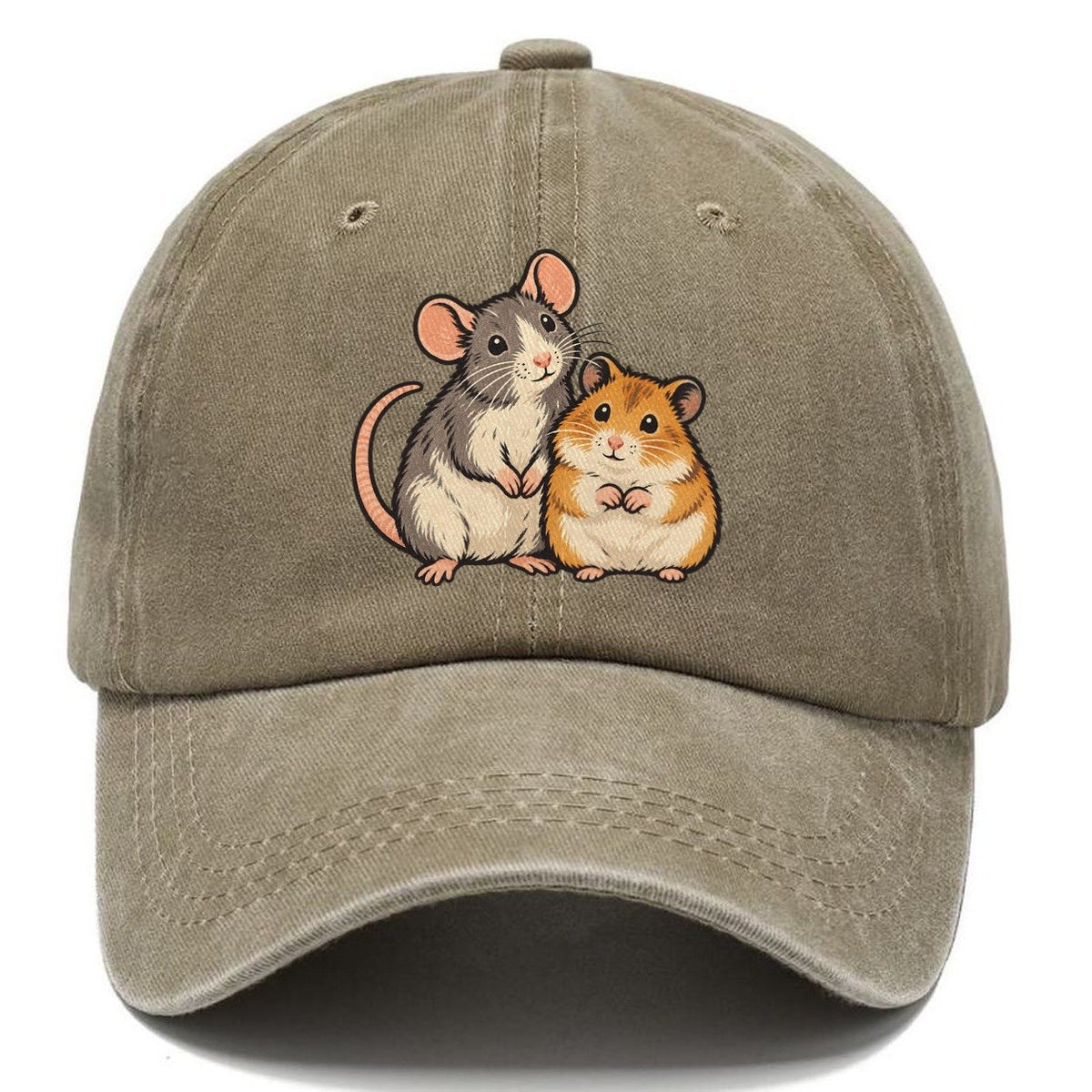Rat And Hamster Small Pet Logos Classic Cap – Warm Sand