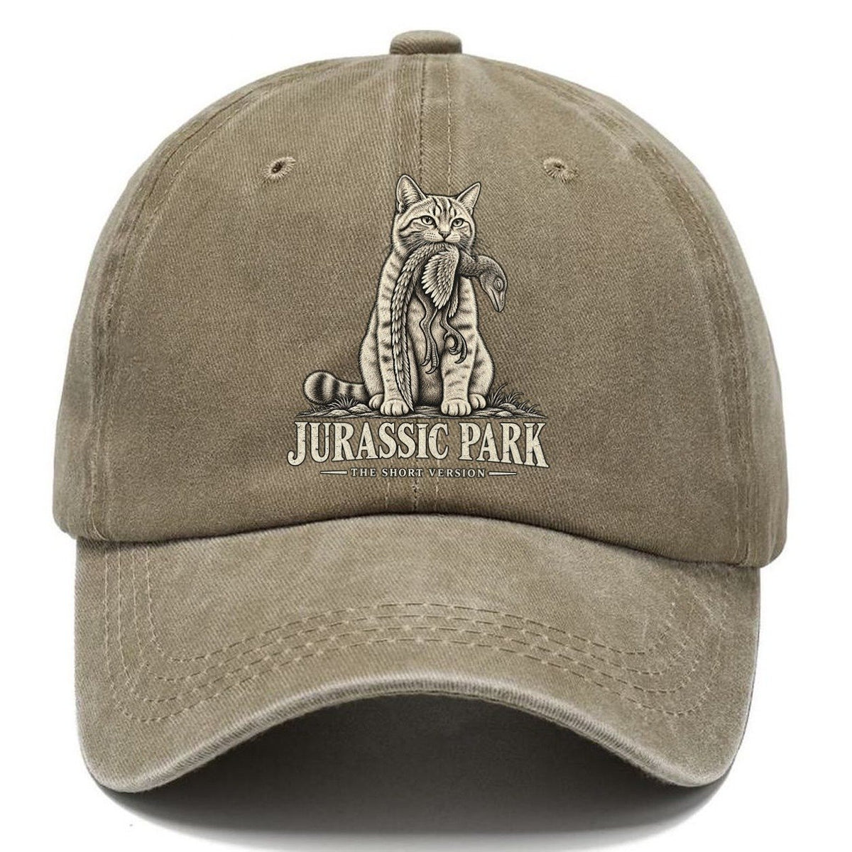 Jurassic Park Short Version Cats Classic Cap – Warm Sand