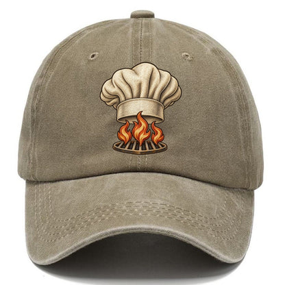 Chef Hat Flames Fan Favorites Classic Cap – Warm Sand