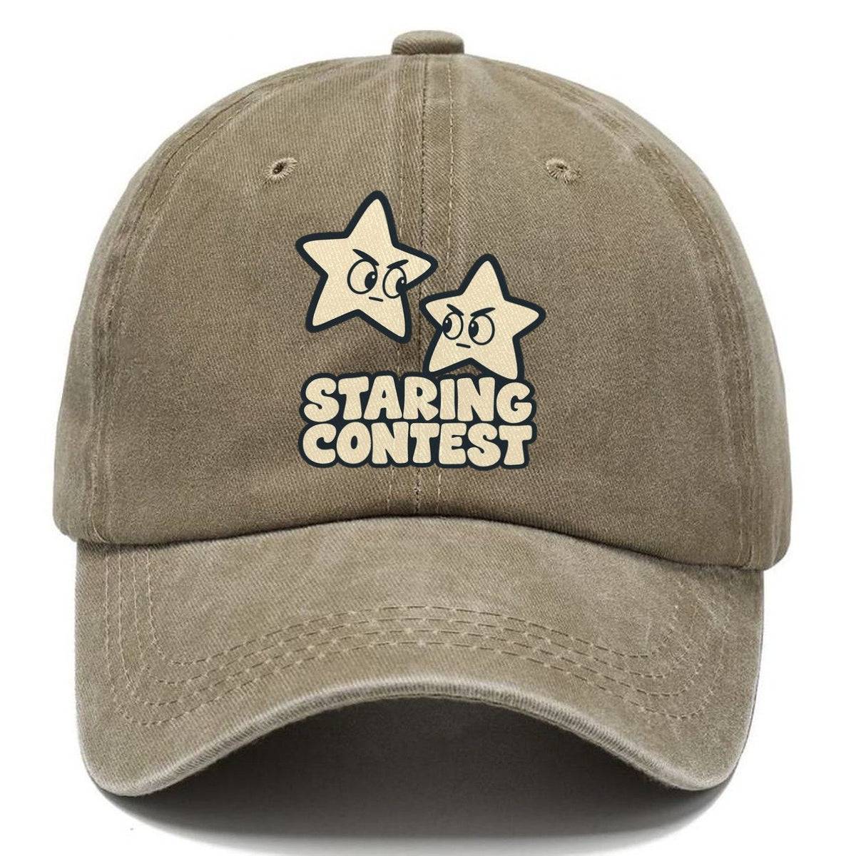 Staring Contest Familiar Punchlines Classic Cap – Warm Sand