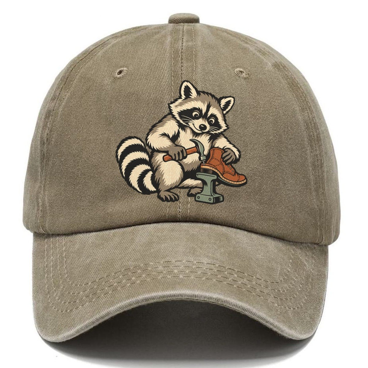 Raccoon Cobbler Sundown Familiars Classic Cap – Warm Sand