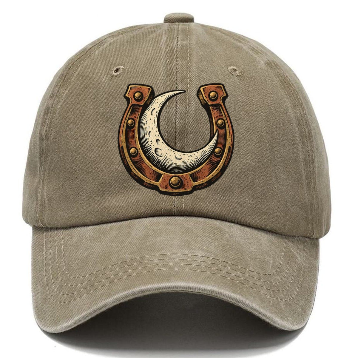 Moon Horseshoe Sundown Familiars Classic Cap – Warm Sand