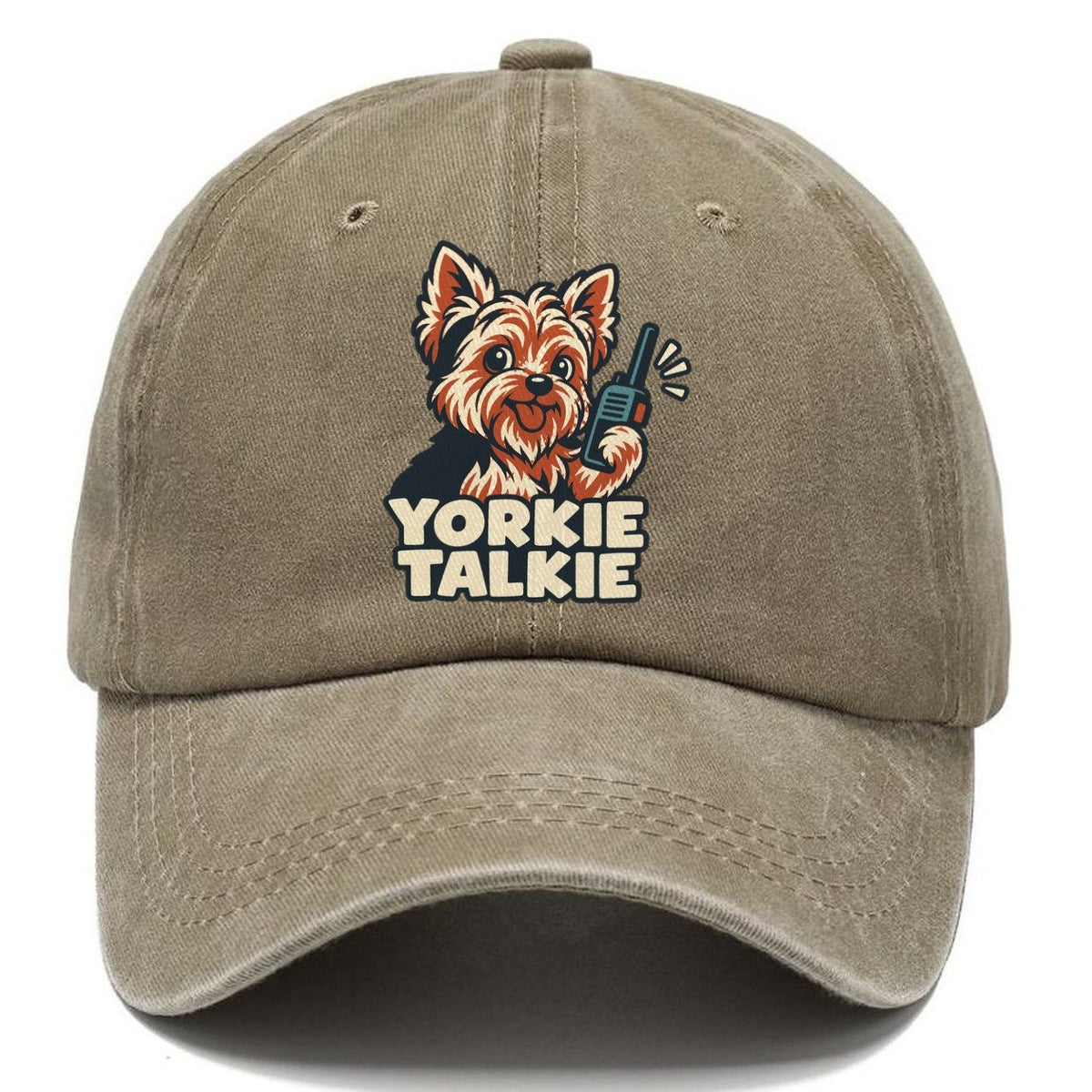Yorkie Talkie Familiar Punchlines Classic Cap – Warm Sand
