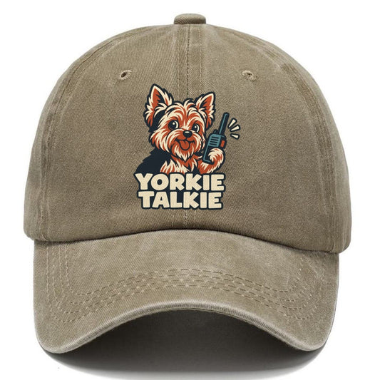 Yorkie Talkie Familiar Punchlines Classic Cap – Warm Sand