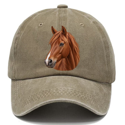Chestnut Horse Gentle Muzzle Pastimes Companions Classic Cap – Warm Sand