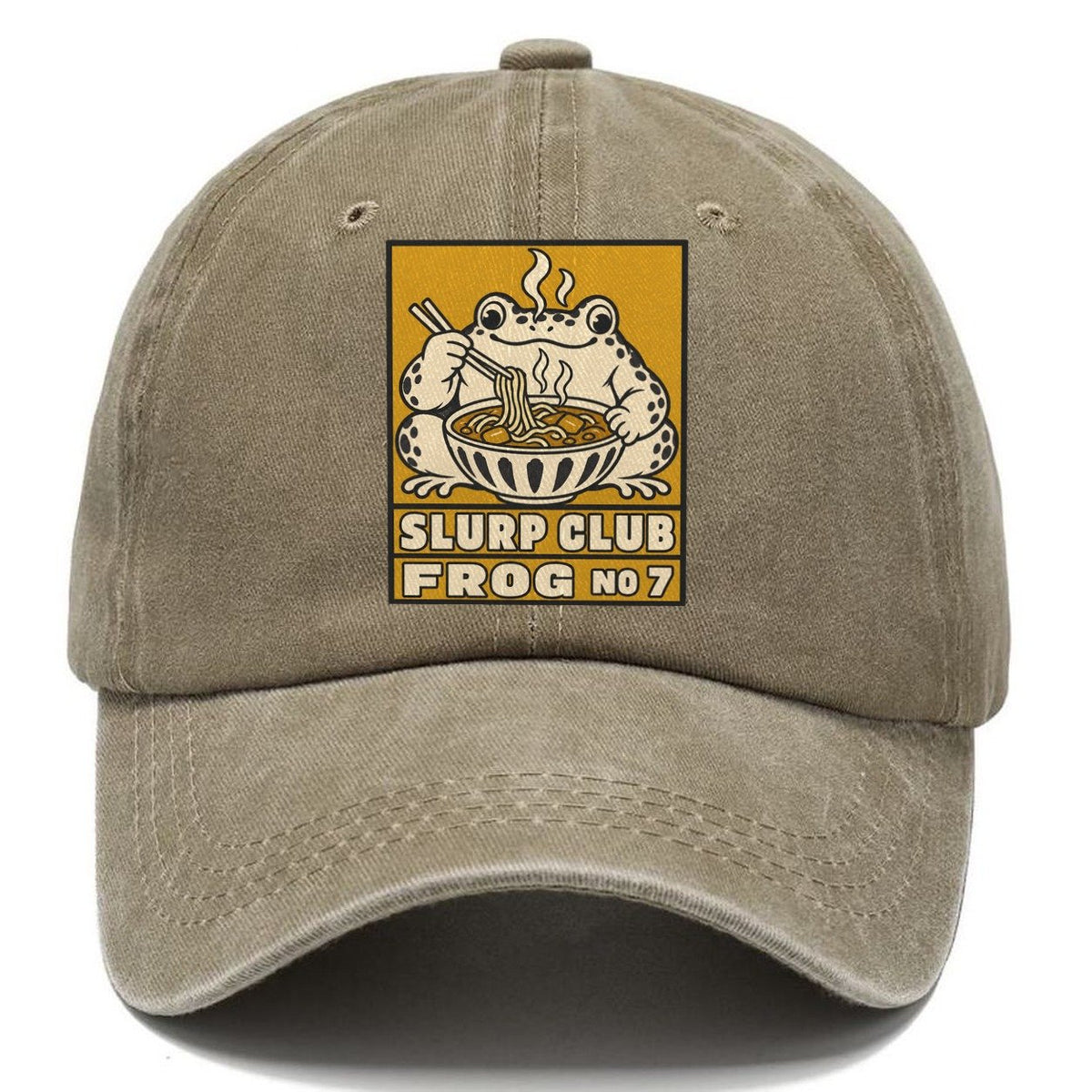 Frog Curry Slurp Club Classic Cap – Warm Sand