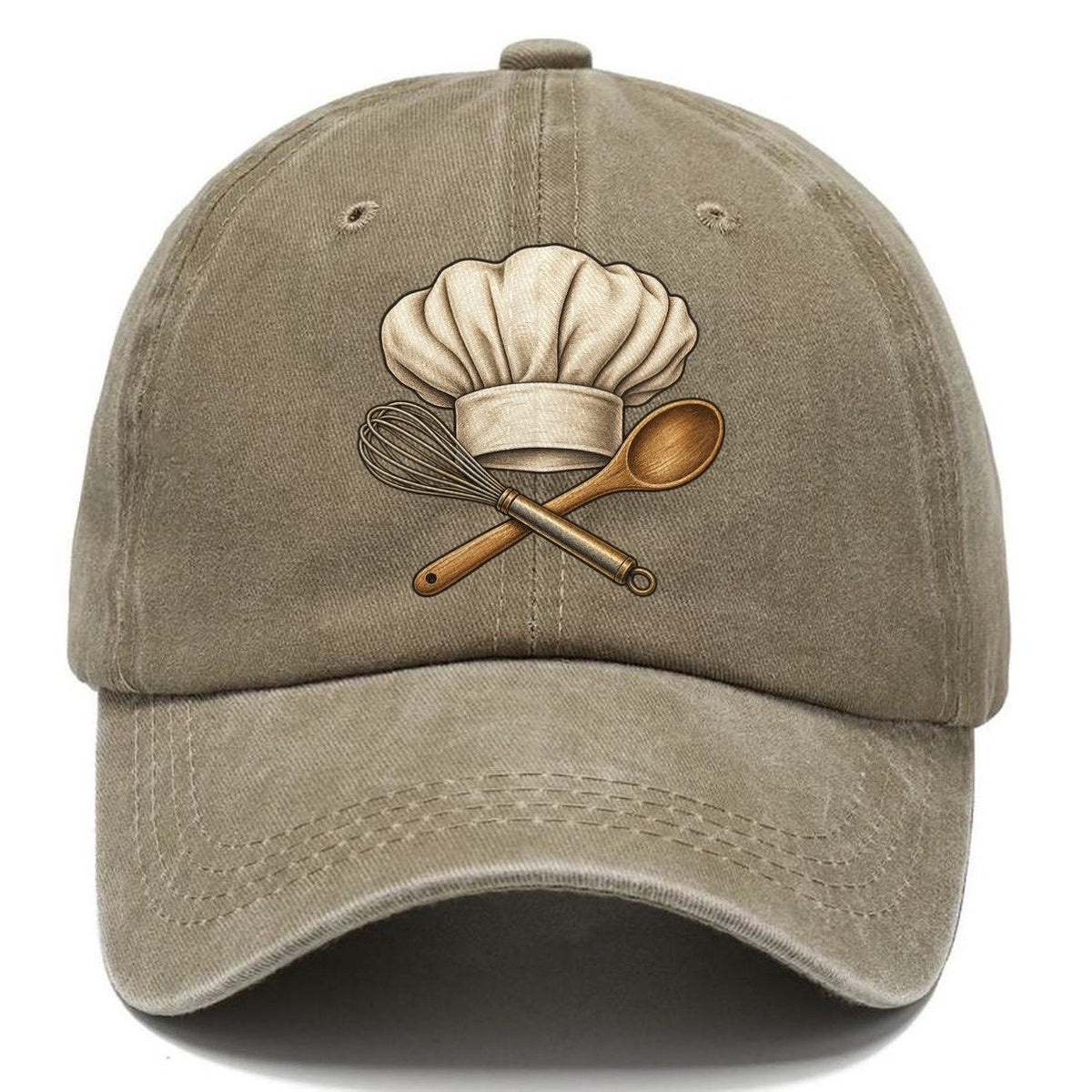 Chef Hat Whisk And Spoon Fan Favorites Classic Cap – Warm Sand