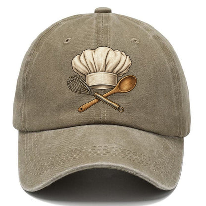 Chef Hat Whisk And Spoon Fan Favorites Classic Cap – Warm Sand