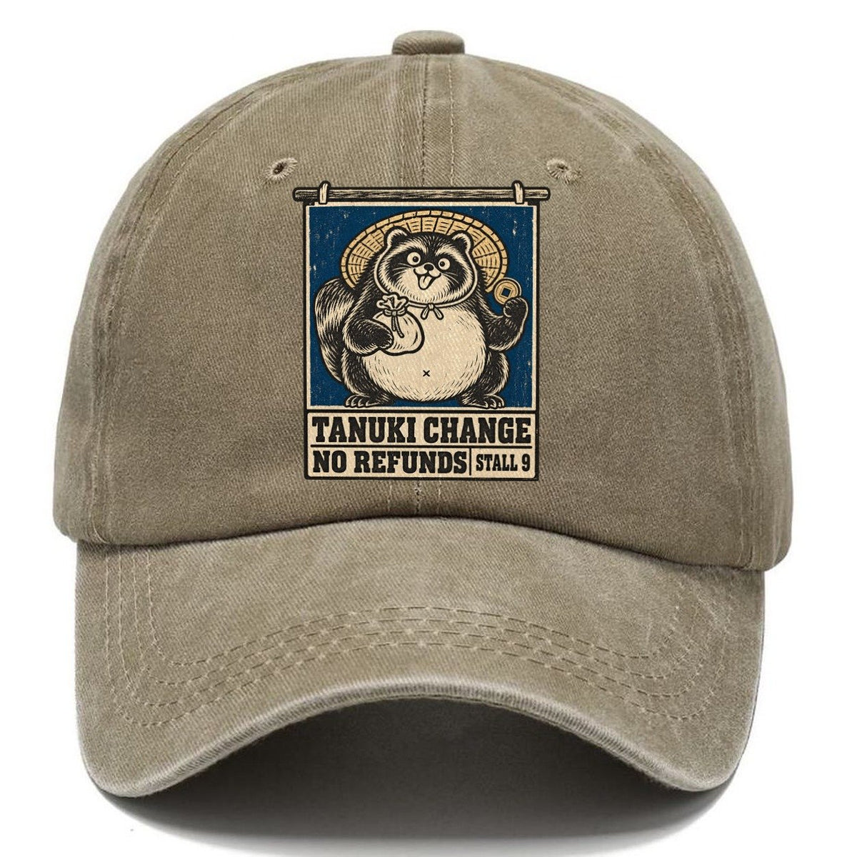 Tanuki Change Yokai Night Market Classic Cap – Warm Sand