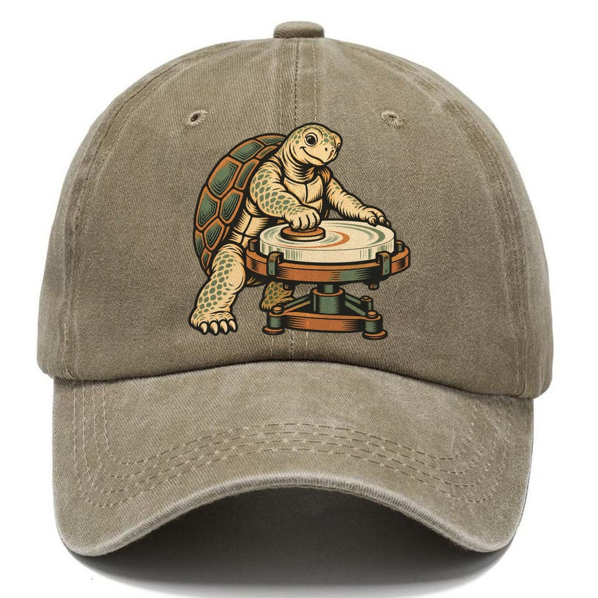 Turtle Lens Grinder Sundown Familiars Classic Cap – Warm Sand