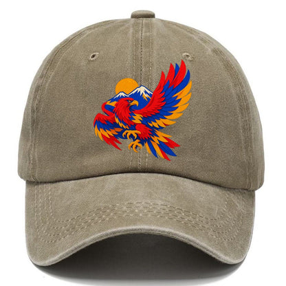 Eagle Over Mountain Sun Classic Cap – Warm Sand