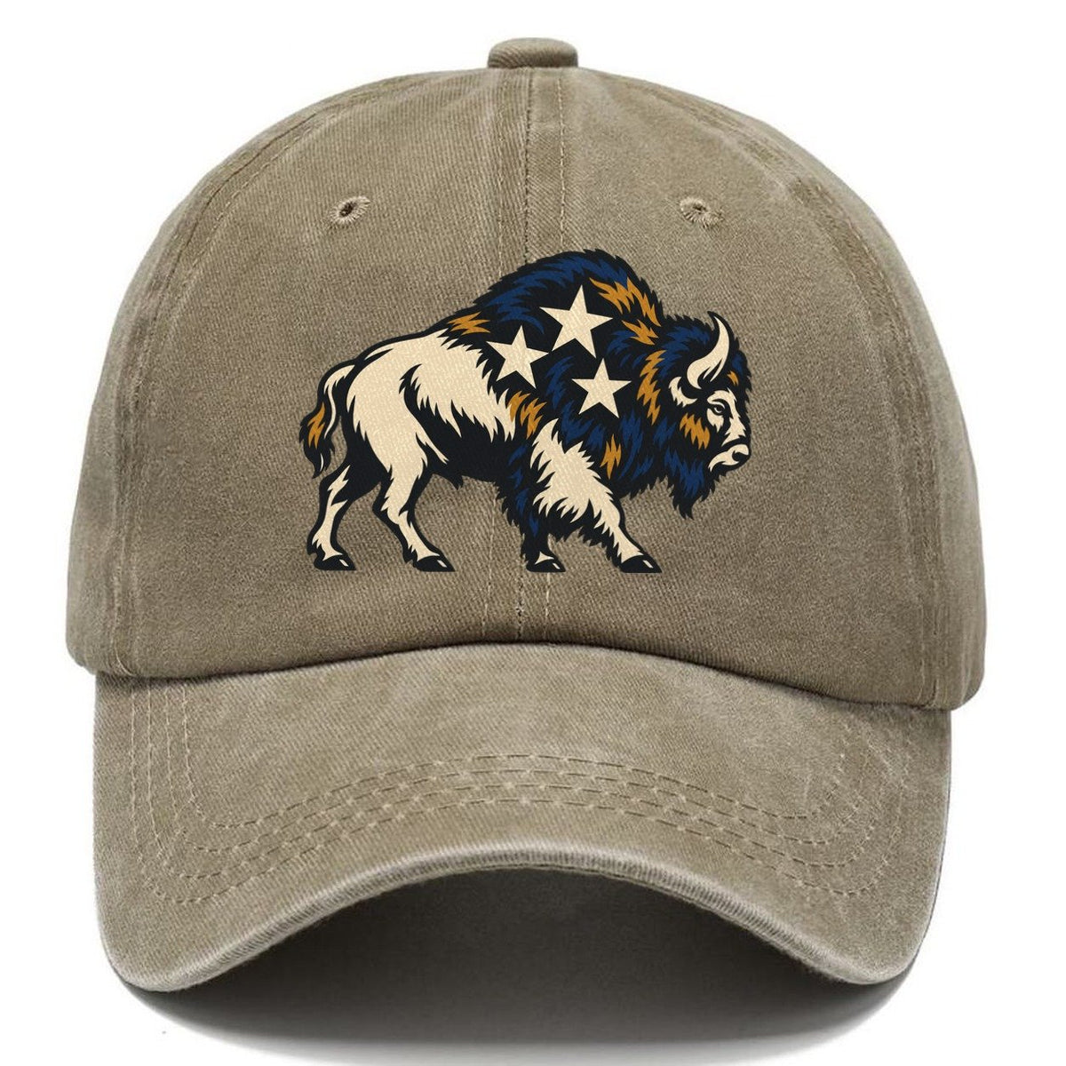 Bison Night Sky Sundown Familiars Classic Cap – Warm Sand
