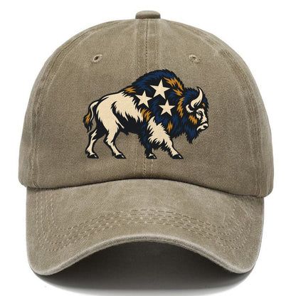 Bison Night Sky Sundown Familiars Classic Cap – Warm Sand