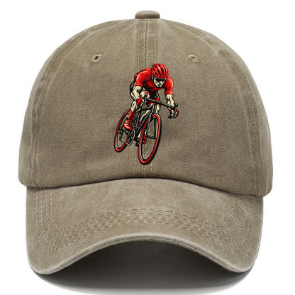 Red Racing Cyclist Classic Cap – Warm Sand