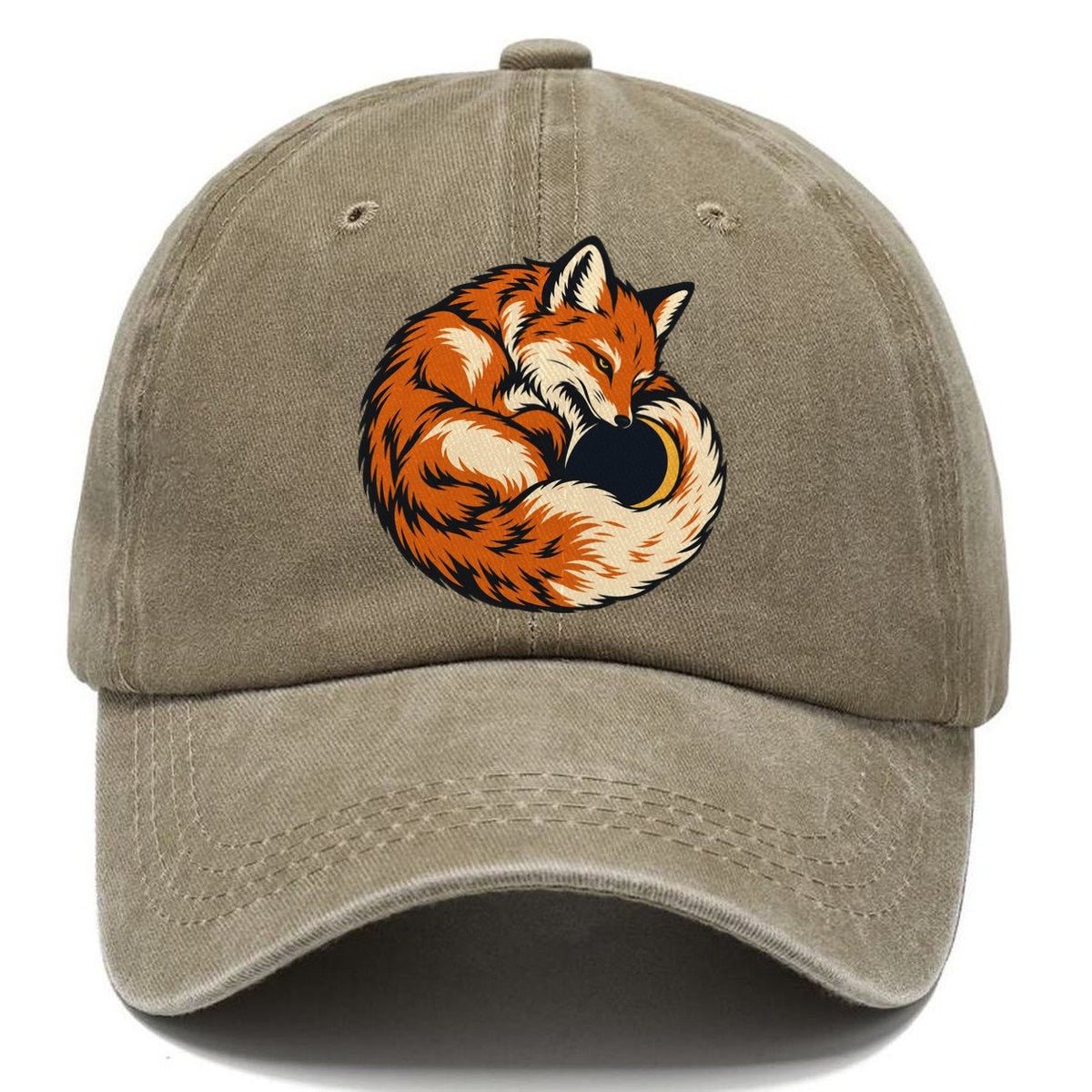 Fox Eclipse Tail Sundown Familiars Classic Cap – Warm Sand