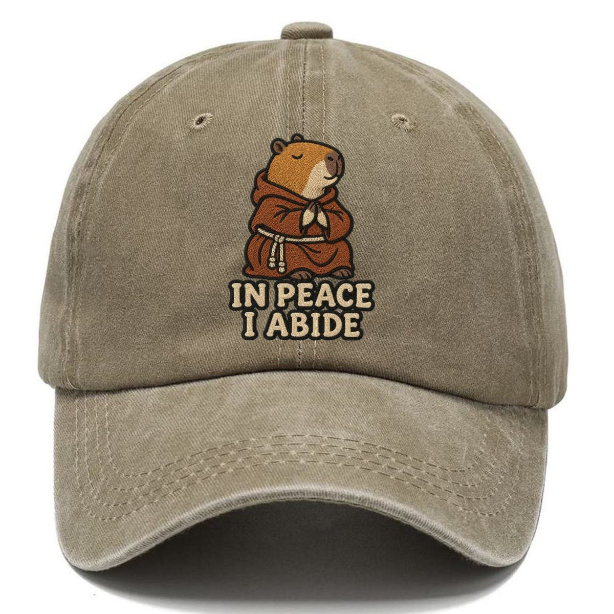Capybara Monk Weary Court Classic Cap – Warm Sand