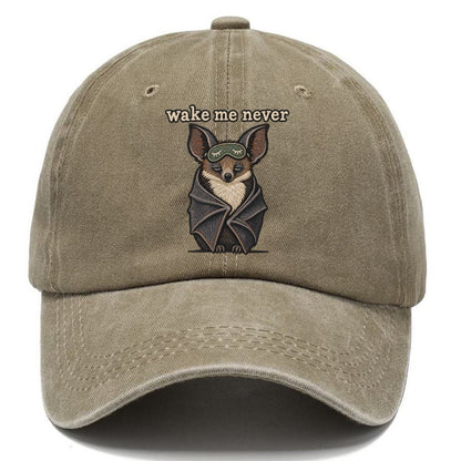 Wake Me Never Strongly Worded Classic Cap – Warm Sand