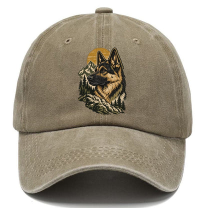 German Shepherd Mountain Sun Classic Cap – Warm Sand