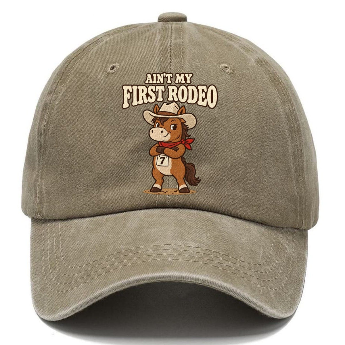 Ain't My First Rodeo Well I Declare Classic Cap – Warm Sand