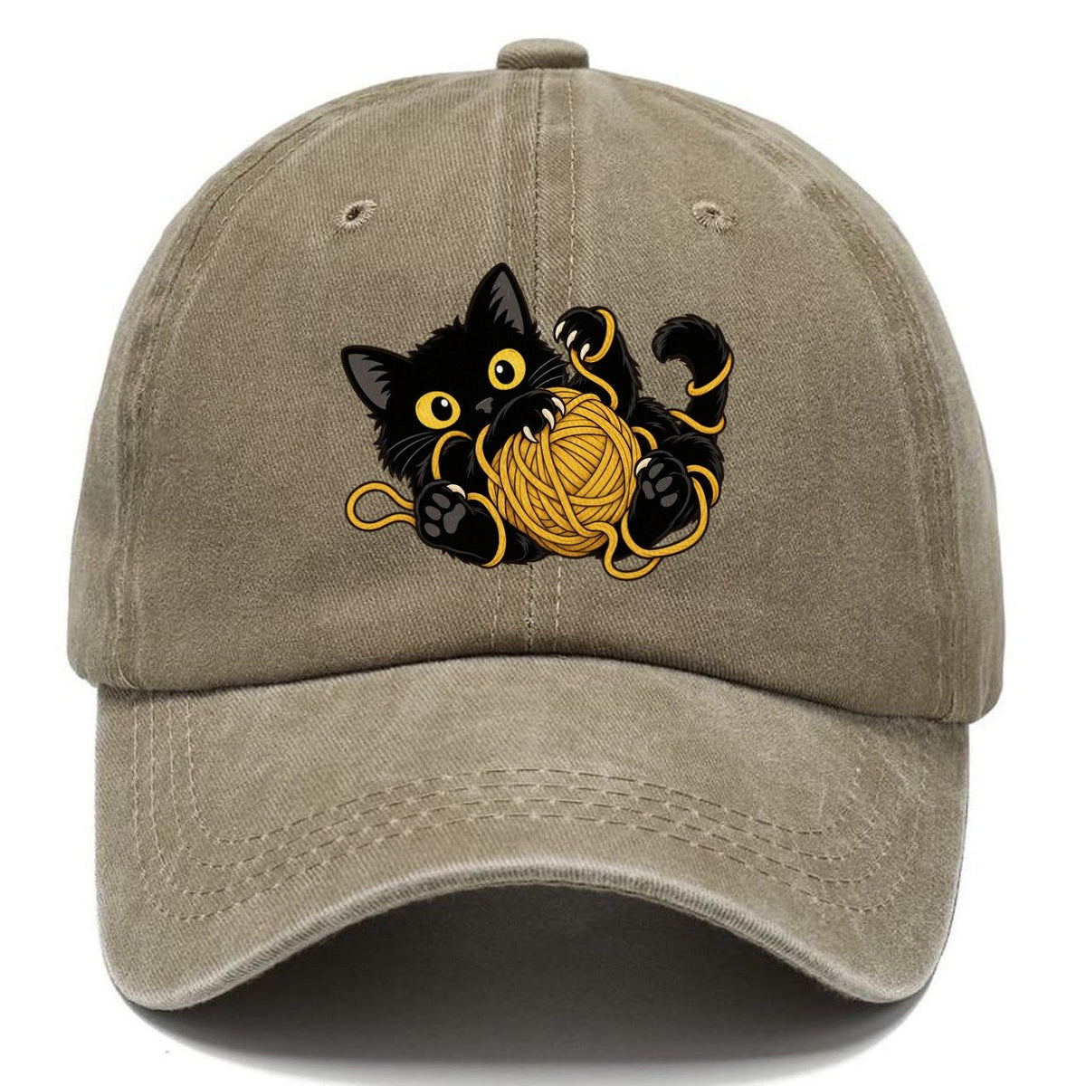 Black Cat Yarn Tangle Fan Favorites Classic Cap – Warm Sand