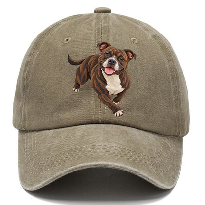 Happy Brindle Pitbull Classic Cap – Warm Sand