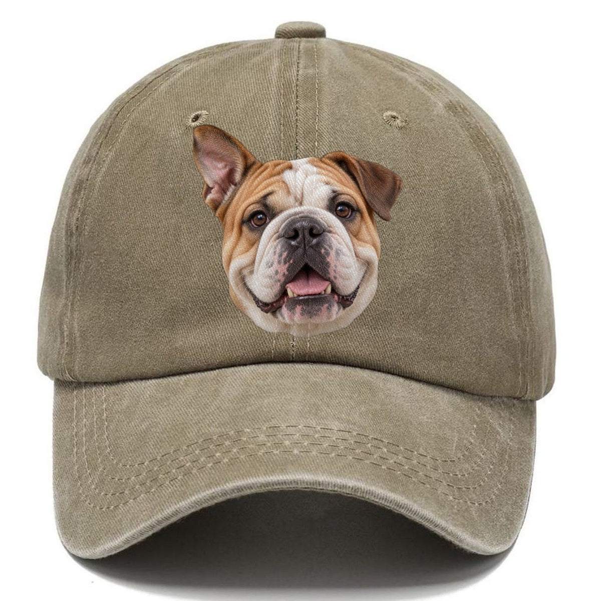 Bulldog One Ear Up Everyday Originals Classic Cap – Warm Sand