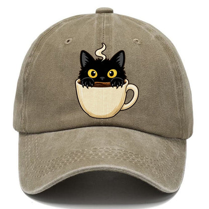 Black Cat Coffee Mug Fan Favorites Classic Cap – Warm Sand