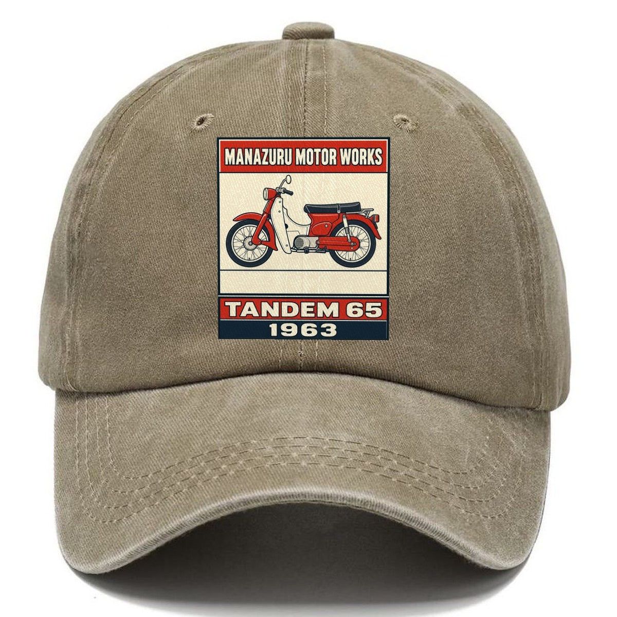 Manazuru Tandem 65 Showa Speed Plates Classic Cap – Warm Sand