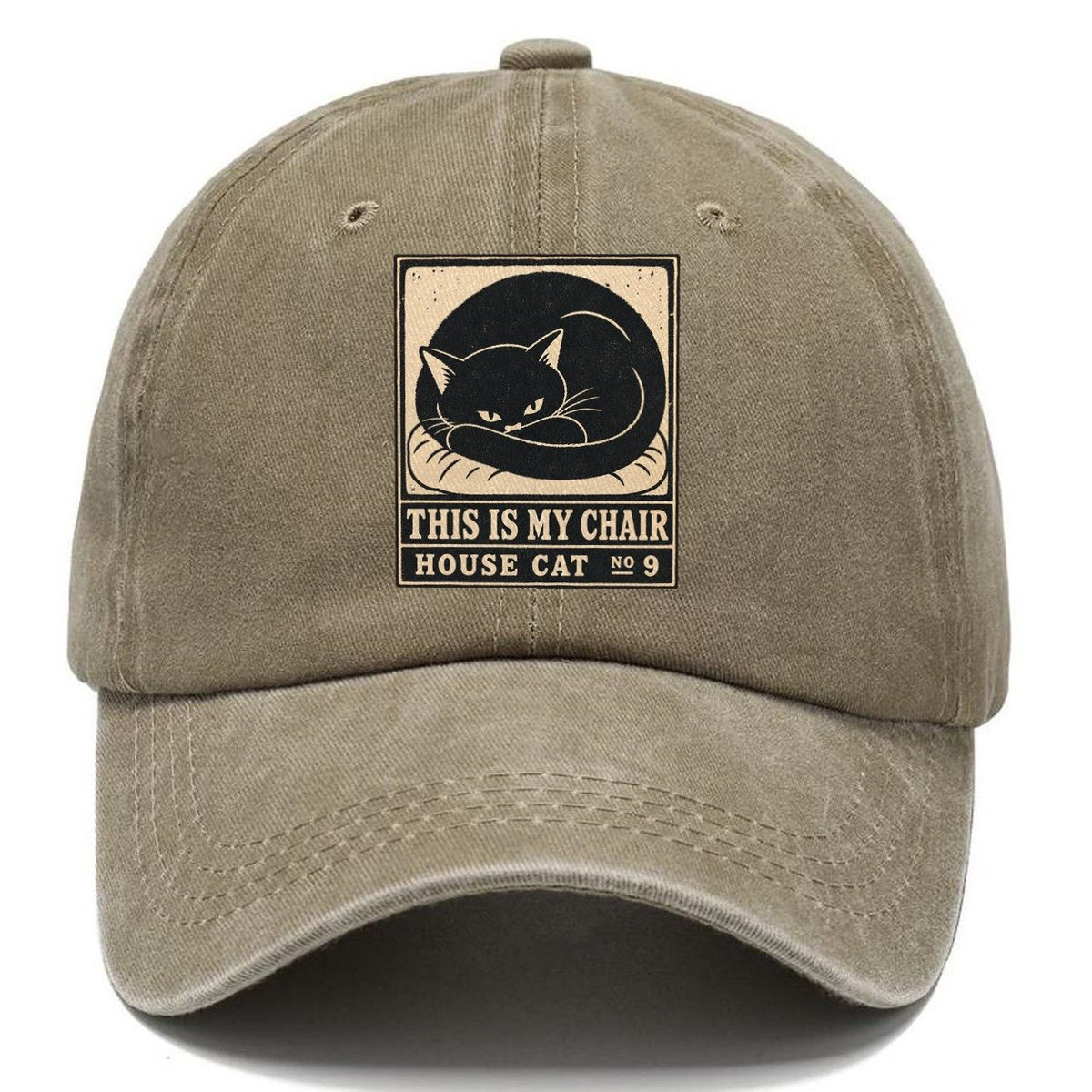 This Is My Chair Neko Says No Classic Cap – Warm Sand