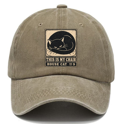 This Is My Chair Neko Says No Classic Cap – Warm Sand
