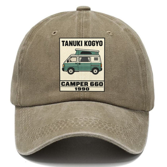 Tanuki Camper Showa Speed Plates Classic Cap – Warm Sand