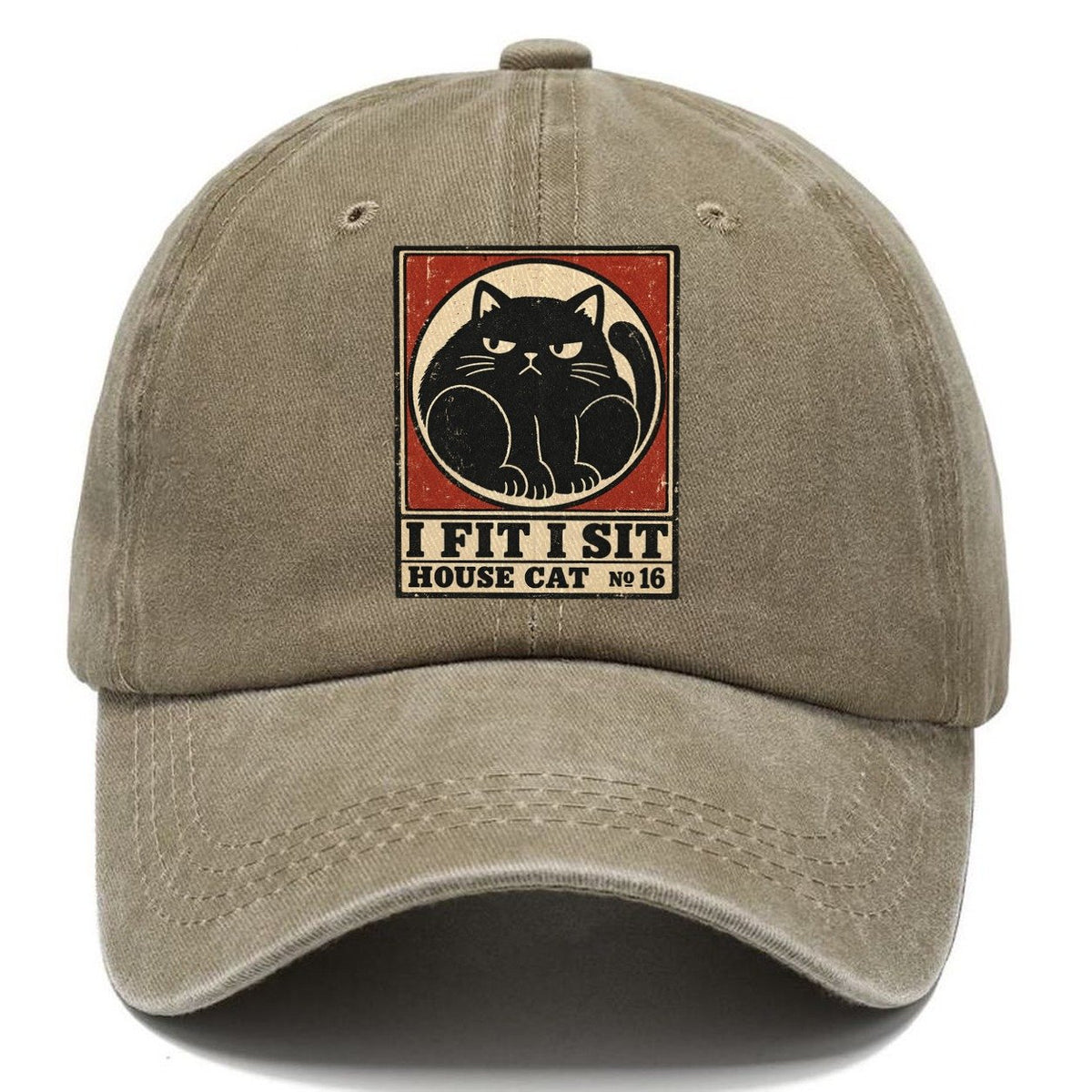 I Fit I Sit Neko Says No Classic Cap – Warm Sand