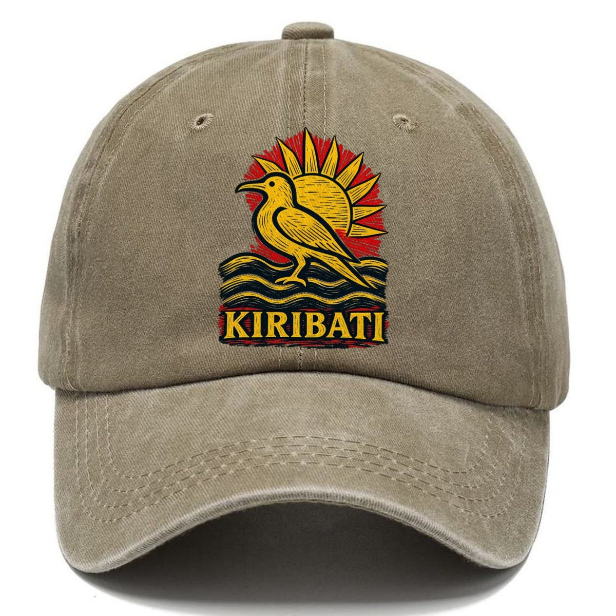Kiribati Bird and Sun Classic Cap – Warm Sand