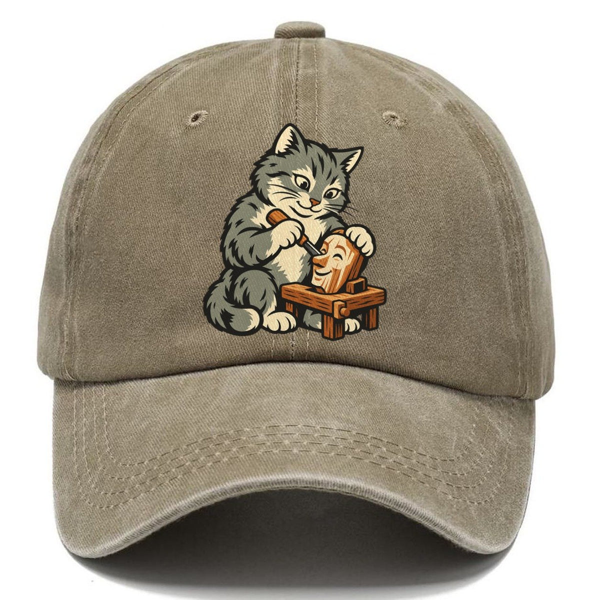Cat Marionette Carver Sundown Familiars Classic Cap – Warm Sand