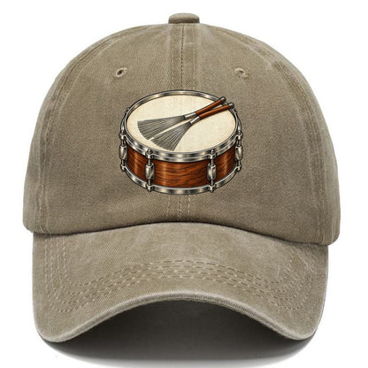 Snare With Resting Brushes Pastimes Companions Classic Cap – Warm Sand