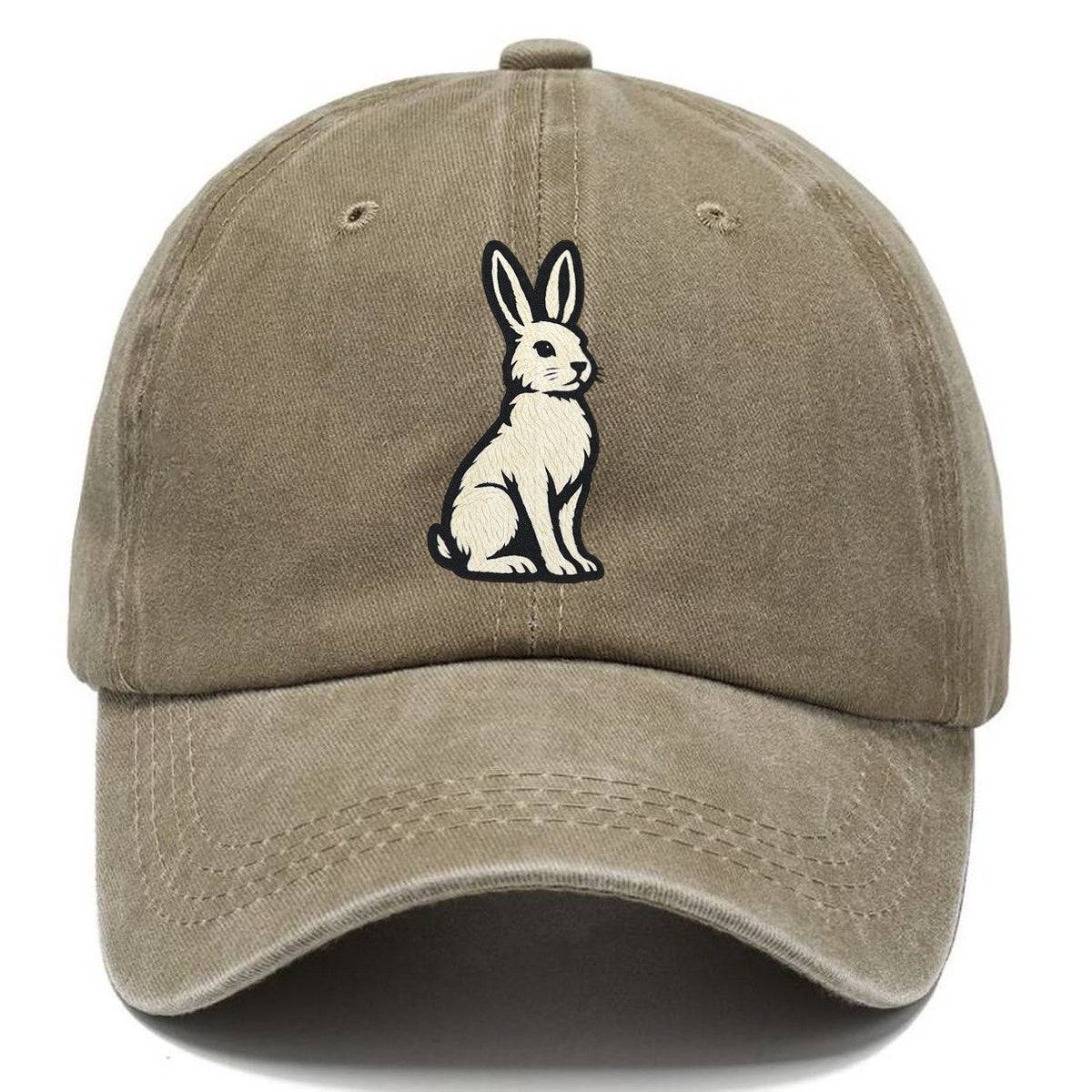 Cream Rabbit Profile Classic Cap – Warm Sand