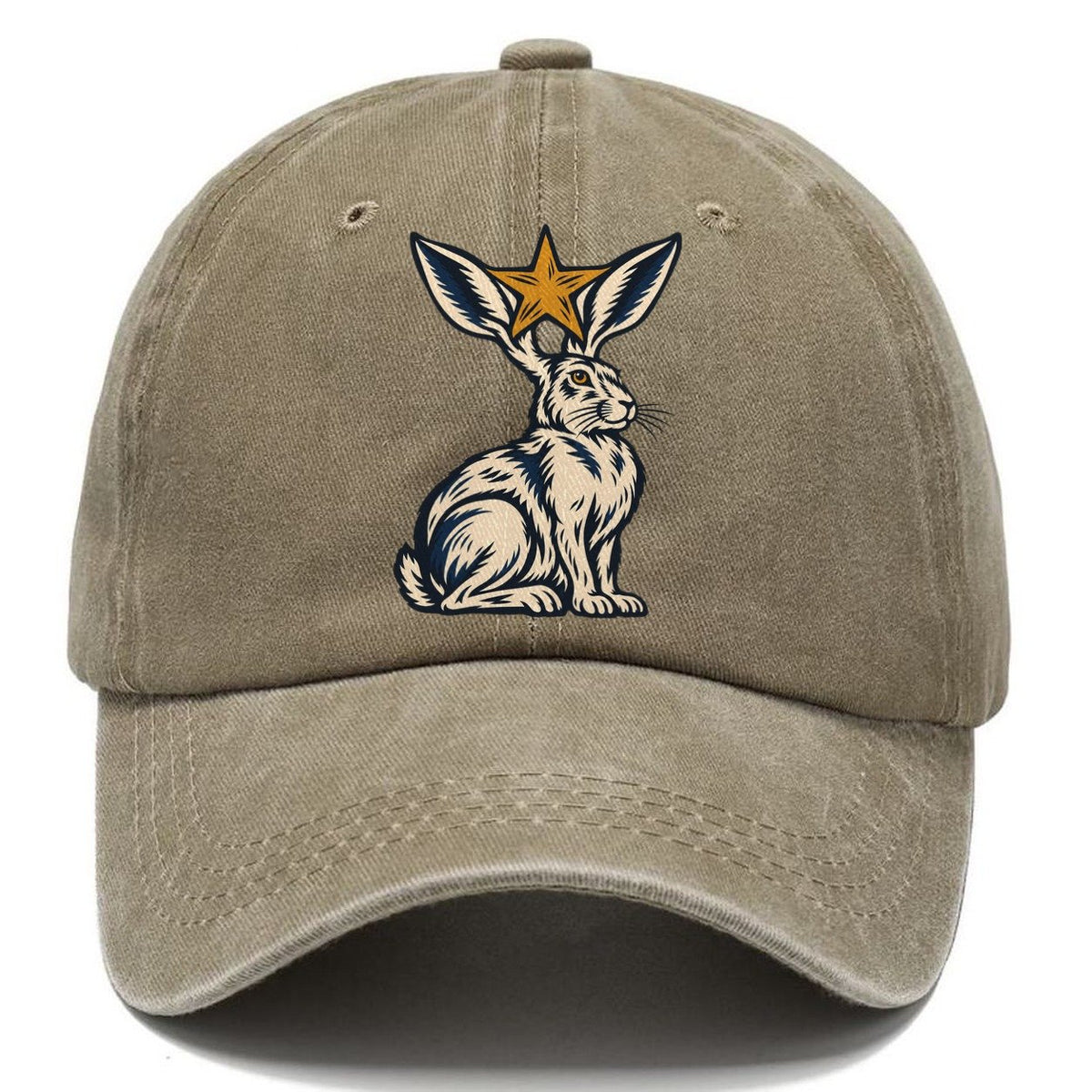 Jackrabbit Star Ears Sundown Familiars Classic Cap – Warm Sand