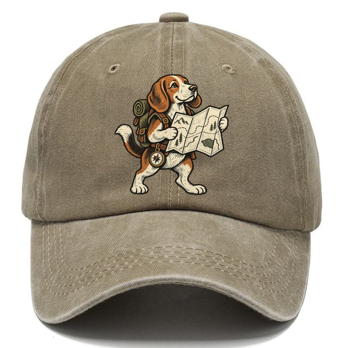 Beagle Trail Cartographer Sundown Familiars Classic Cap – Warm Sand