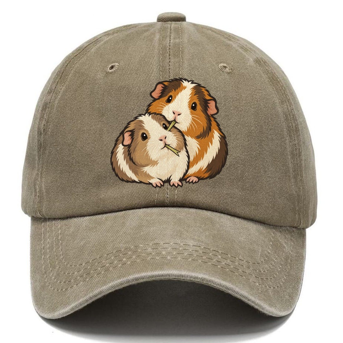 Guinea Pig Hay Share Small Pet Logos Classic Cap – Warm Sand