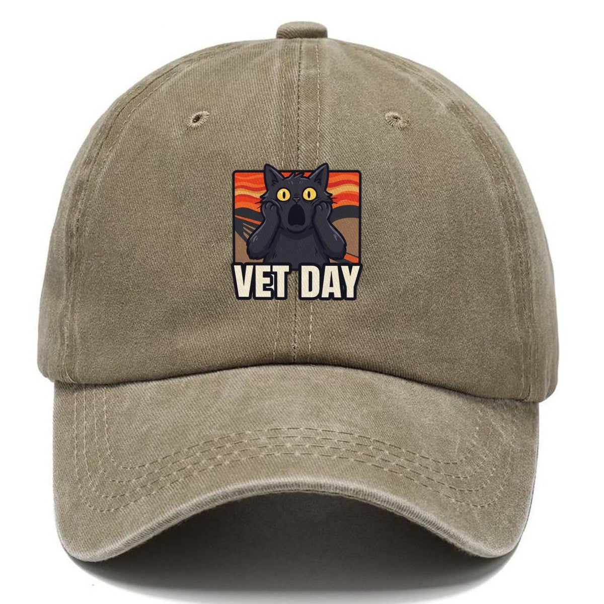 Black Cat Scream Vet Day Scream Classic Cap – Warm Sand