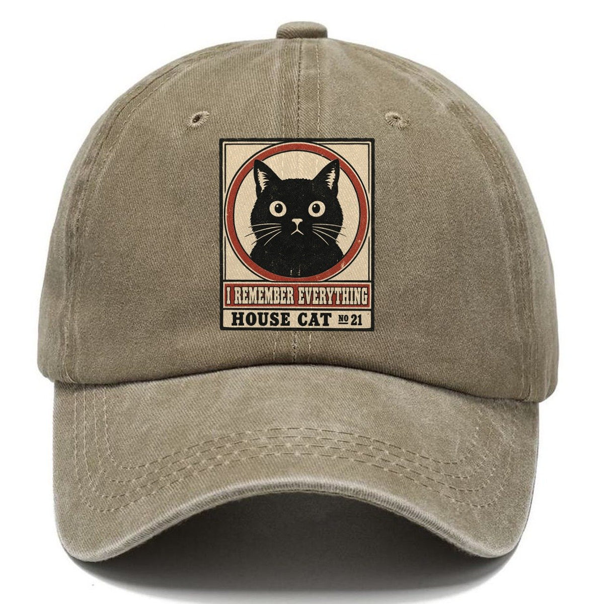 I Remember Everything Neko Says No Classic Cap – Warm Sand