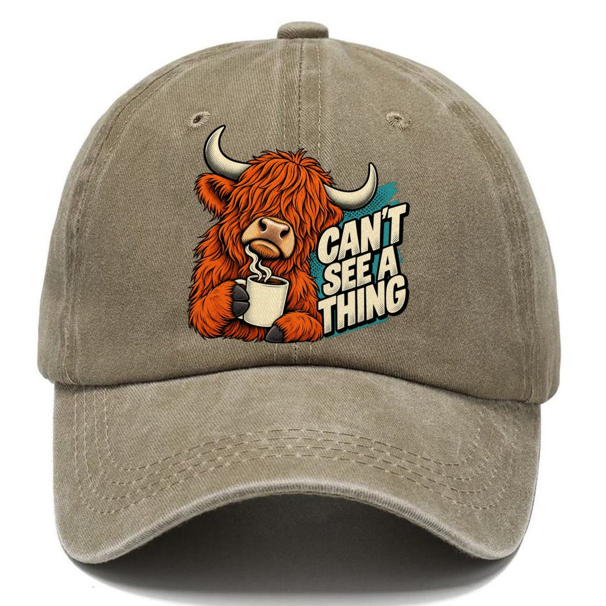 Can't See A Thing Cow Classic Cap – Warm Sand