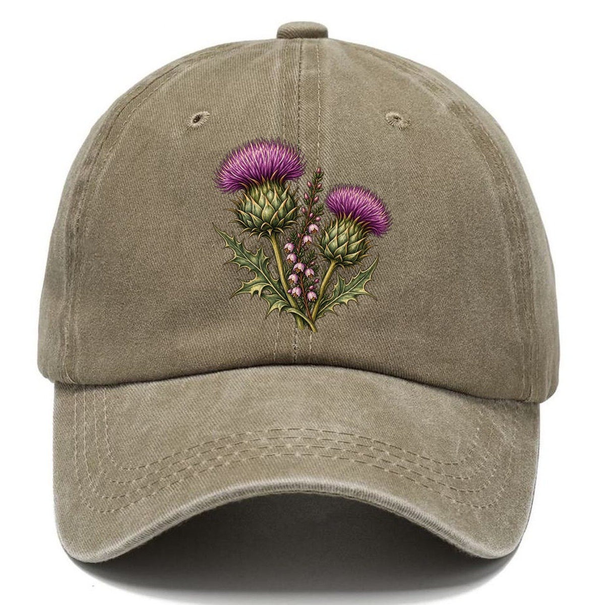 Twin Thistles And Heather Pastimes Companions Classic Cap – Warm Sand
