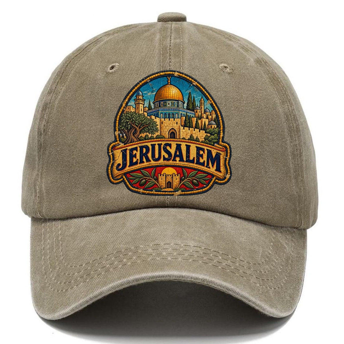 Jerusalem Travel Patch Jerusalem Classic Cap – Warm Sand