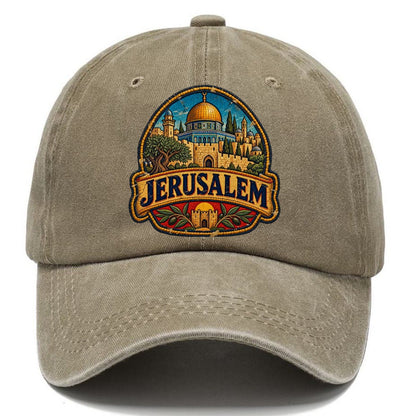 Jerusalem Travel Patch Jerusalem Classic Cap – Warm Sand