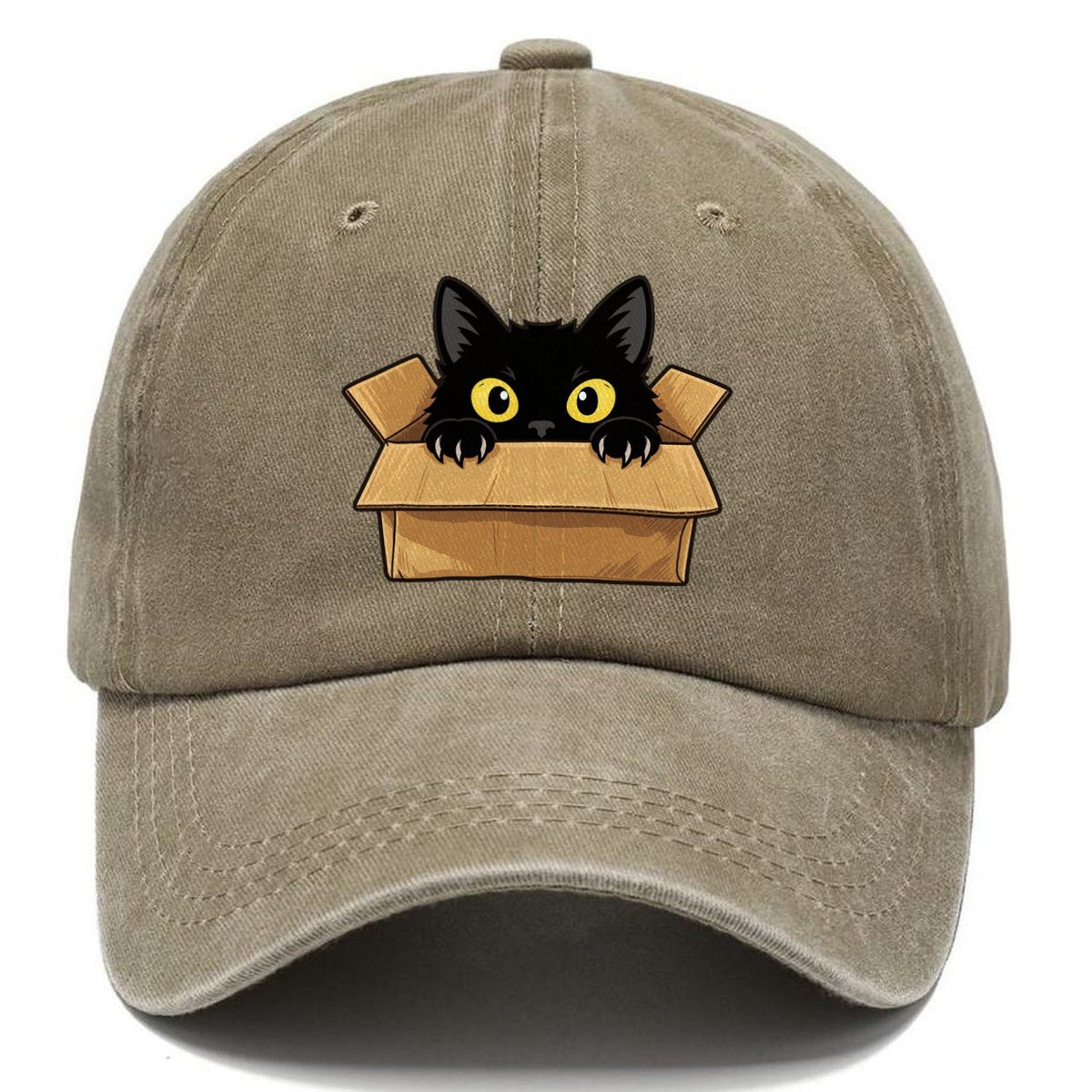 Black Cat Cardboard Box Fan Favorites Classic Cap – Warm Sand