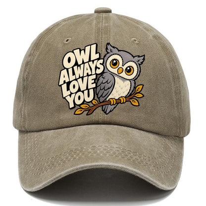 Pop Art Owl Animal Puns Classic Cap – Warm Sand
