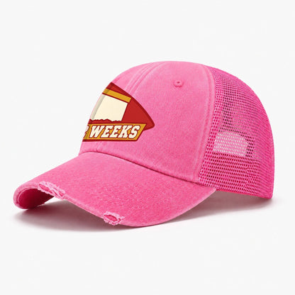 Two Weeks Washed Trucker Hat – Rose